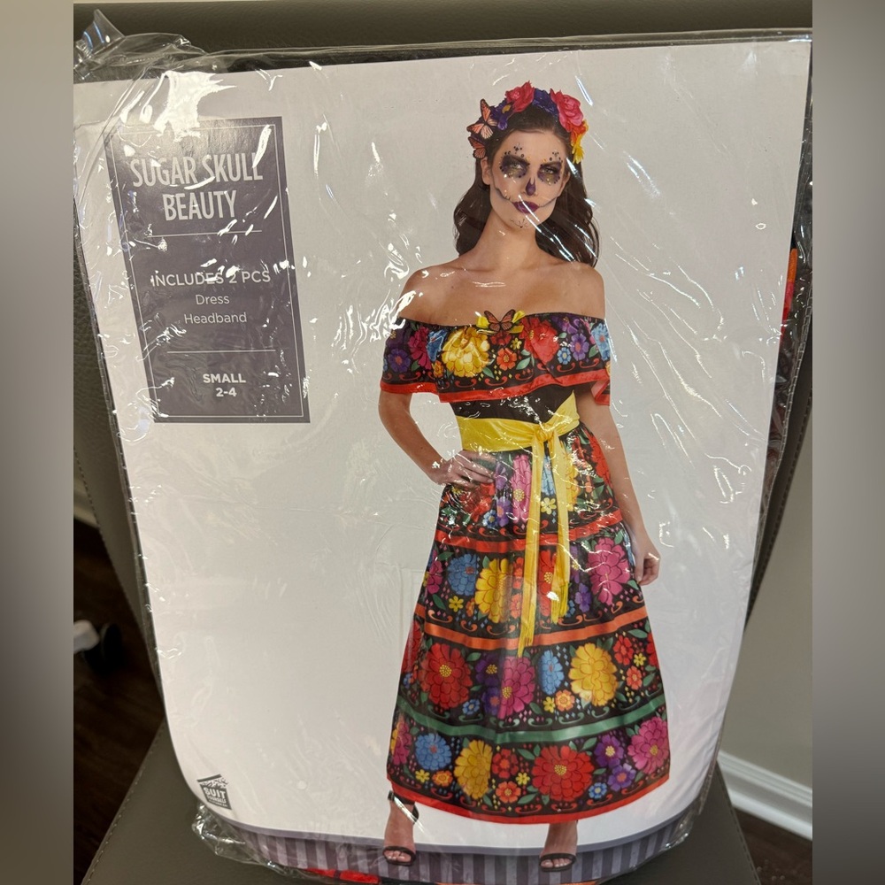 Sugar Skull Beauty Women’s Costume Set, size Small 2-4